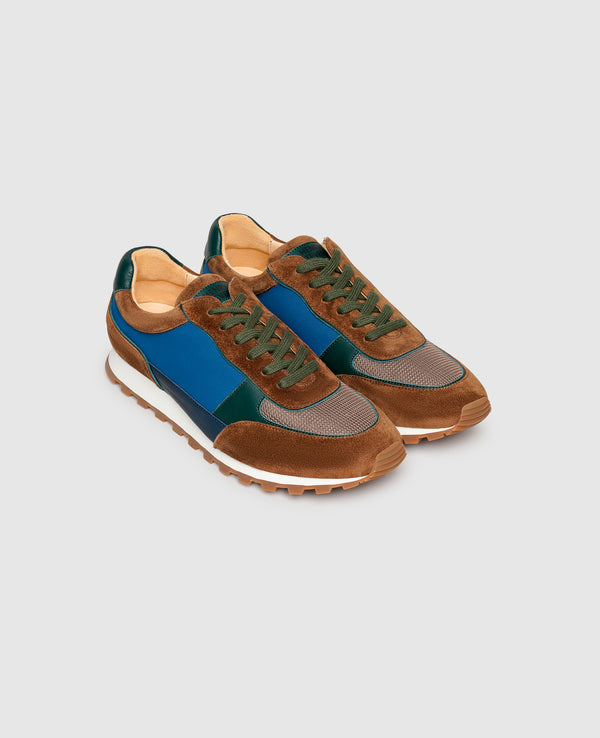 Travis R - Cognac/Blue